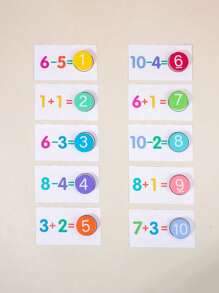 Children's Wooden Number Board, Montessori Toys, Suitable For 3-6 Years Old Boys And Girls, For Matching And Counting, Math Addition And Subtraction Training, Cognitive Enlightenment Educational Toys - Multicolor - View 5