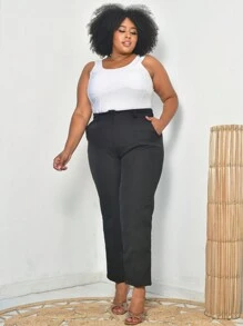 Plus Size Pants - màu đen - Xem 3