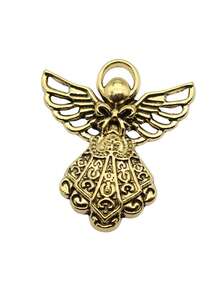 10 piezas de 26x23mm (1.02x0.91 pulgadas) Colgantes de ángel para hacer joyas DIY, collares, llaveros, cadenas de teléfono, pulseras y accesorios de manualidades