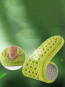 1 Pair Soft & High Elasticity Sport Insoles, Breathable, Deodorant, Shock Absorbent Insoles For Men And Women's Shoes - Grey - View 6