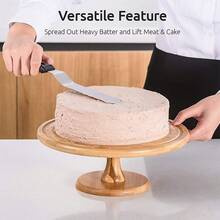 3入組蛋糕刮刀套裝，不銹鋼8/10英寸烘焙刮刀，奶油整平器工具套裝，蛋糕裝飾工具 - 多重規格 - 查看 5