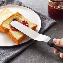 3入組蛋糕刮刀套裝，不銹鋼8/10英寸烘焙刮刀，奶油整平器工具套裝，蛋糕裝飾工具 - 多重規格 - 查看 4
