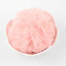 8cm Fluffy Pompon Ball Fluffy Pompom Large Multicolor Plush Pom Pom DIY For Crafts Garland Decorative Keyrings Garments Decor 4pcs/Bag