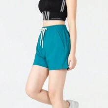 2 pezzi Pantaloncini atletici colorati estivi da donna, pantaloncini sportivi e casual traspiranti da donna, pantaloncini boxer da jogger