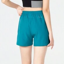 2 pezzi Pantaloncini atletici colorati estivi da donna, pantaloncini sportivi e casual traspiranti da donna, pantaloncini boxer da jogger