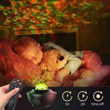 Galaxy Projector, Star Projector With Remote Control, Night Light Projector With Timer, Bluetooth USB Colour Changing Music Night Light - Negro - Ver 5