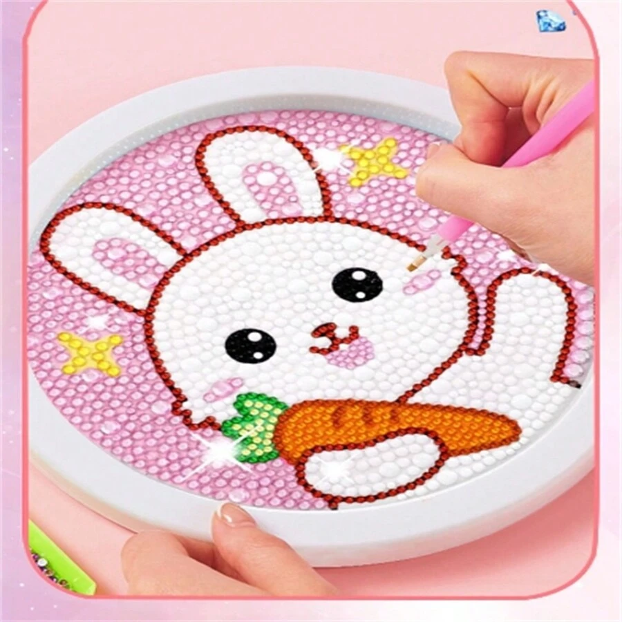 1 Piece Cute Rabbit Diamond Painting Kit - Complete DIY Craft Kit With ...