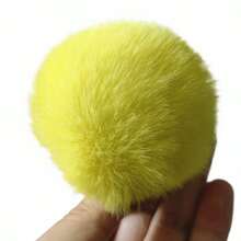 8cm Fluffy Pompon Ball Fluffy Pompom Large Multicolor Plush Pom Pom DIY For Crafts Garland Decorative Keyrings Garments Decor 4pcs/Bag