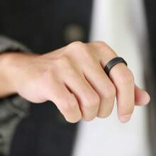 1 Pc 6mm Width Black White Ceramic Rings For Women Men Wedding Band Couple Ring For Her - Ceramics - View 20