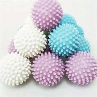 3 piezas, Bola de lavandería reutilizable para la lavadora, pelota para secadora de ropa, suavizante de telas, pelota de secado de la colada, pelota anti-enrollamiento para reducir arrugas y suministros de limpieza para el hogar, artefactos doméstico