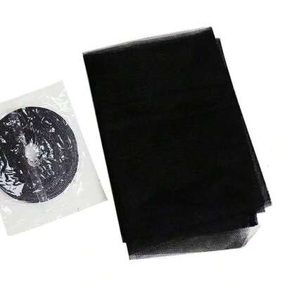 1pc Self-Adhesive Mosquito Net With Hook-And-Loop, Trimable And Removable Insect Screen, No Drilling Needed, Thickened Mesh Window Net For Windows Gifts Birthday Graduation