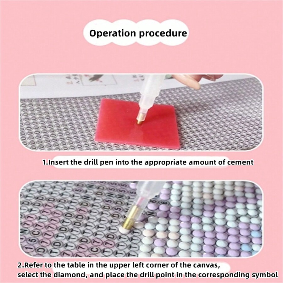 1 Piece Cute Rabbit Diamond Painting Kit - Complete DIY Craft Kit With ...