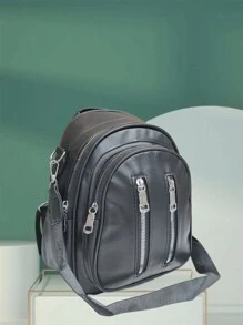 Women Fashion Backpacks - 黑色 - 查看 1