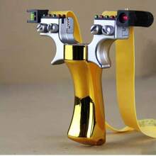 1 件装树脂狩猎射击弹弓高精度户外快压式精密激光弹弓套装 - 彩色 - 查看 1