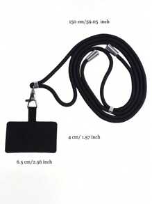 2 cái/bộ, Dây đeo chéo nylon đa năng 1,5 mét Dây buộc điện thoại Dây đeo điện thoại di động, Đi kèm với một phích cắm chống bụi, Dây buộc điện thoại đeo chéo nylon Patch Dây đeo điện thoại di động, Dây treo điện thoại di động, Dây treo cổ có thể được chéo, lùi, có thể thu vào Và có thể điều chỉnh.Với 1 phích cắm chống bụi điện thoại cho bộ lỗ sạc điện thoại Hợp kim nhôm Cổng sạc chống bụi Nắp đậy phụ kiện phích cắm bảo vệ (Đen) - màu đen - Xem 10