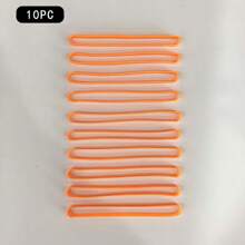 10pcs Multi-Purpose Stretchable And Durable Silicone Ties For Office, Travel And Home Organization Colorful Elastic Silicone Band For Gift Wrapping And Book Binding