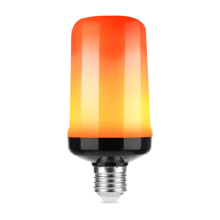 1 Tlg 6W E27 LED Licht Fackel Feuer Lampe Flammen Effekt Glühbirne Birne Flammen Glühbirne E27 Lampe LED Flamme Effekt Glühlampen Flackerlicht Außenleuchte für Halloween Weihnachten Deko Haus Garten Party - Weiss - Übersicht 6