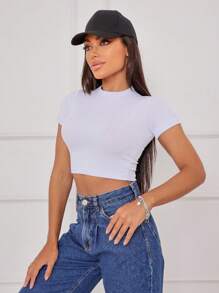 Kit 5 Blusinhas Cropped Manga curta AnaRuga