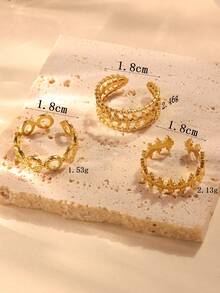 Women Ring Sets - Yellow Gold - View 3