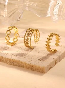 Women Ring Sets - Yellow Gold - View 1
