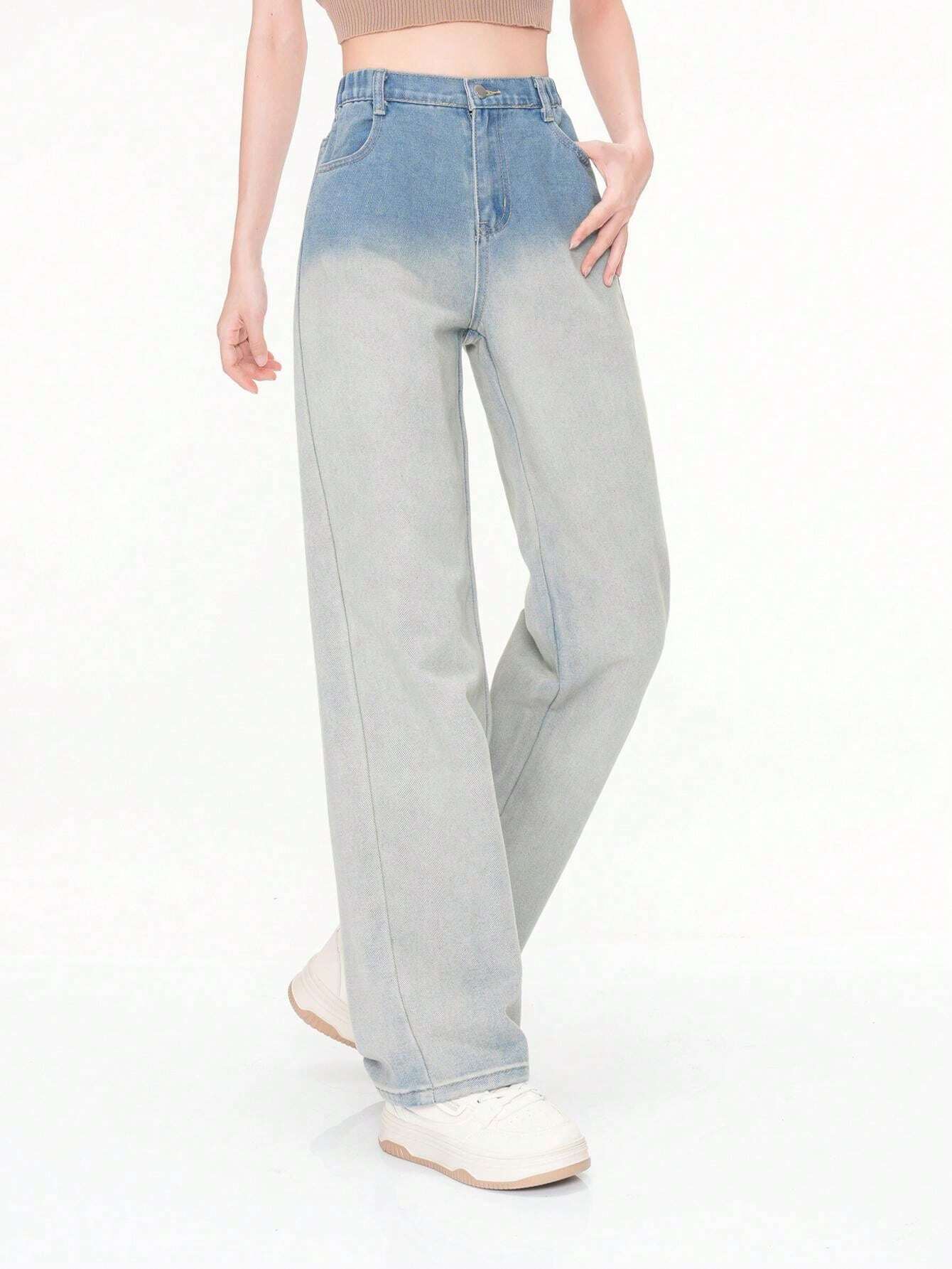 Kinderen Joggingbroek Jongens Casual Rechte Pijp Jeans Losse Denim Broek met Zakken, Zwart, 4-5 Jaren