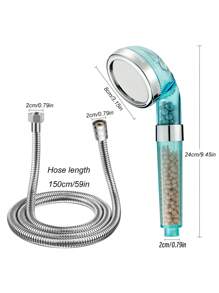 Pressurized Showerhead With 1.5m Hose, Negative Ion Maifan Stone Filter And ABS Transparent Material Bathroom Bathroom Accessories Bathroom Tools - Shower & Hose - View 5