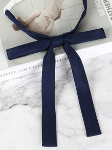 1pc Simple No-Tie Solid Color JK Necktie, Collar Rope, Suitable For Long-Hemmed Shirt Accessory, School Uniform, Sailor Collar Ribbon, Daily Wear And Holiday Gift Valentine's Day Valentines