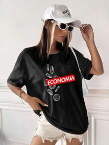 Women T-Shirts - màu đen - Xem 2