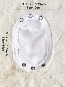 2 piezas de pañales de tela de capa única (delgados, tenga en cuenta el tamaño del botón de metal para evitar un desajuste) para ropa de bebé para gatear/body/mono con broches extendidos, regalos de decoraciones familiares para baby shower