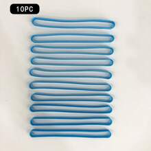 10pcs Multi-Purpose Stretchable And Durable Silicone Ties For Office, Travel And Home Organization Colorful Elastic Silicone Band For Gift Wrapping And Book Binding
