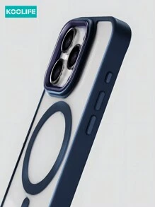 Koolife 1 件厚防震 TPU+PC 磁性保护壳适用于 Apple 17 ProMax/17/17 Pro/17 Air/16/16 Pro/16 Plus/16 ProMax 11/12/13/14/15 ProMax - 终极保护,透明材质保留原始设备颜色 - 寶藍色 - 查看 7