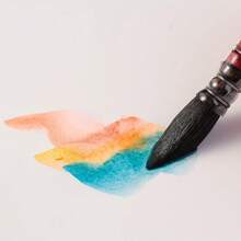 Portapenne in lacca rossa in nylon e pelliccia di SeamiArt, penna per acquerelli francese, penna per pittura artistica, articoli per il ritorno a scuola, forniture scolastiche