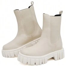 DUBUY 1506FG Women's Tractor-Mounted Combat Boot - Màu be - Xem 2