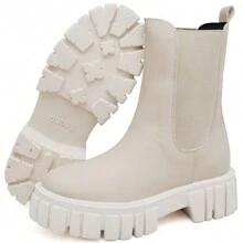 DUBUY 1506FG Women's Tractor-Mounted Combat Boot - Màu be - Xem 5