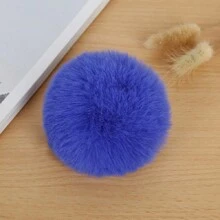 8cm Fluffy Pompon Ball Fluffy Pompom Large Multicolor Plush Pom Pom DIY For Crafts Garland Decorative Keyrings Garments Decor 4pcs/Bag