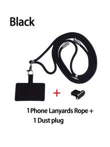 2 cái/bộ, Dây đeo chéo nylon đa năng 1,5 mét Dây buộc điện thoại Dây đeo điện thoại di động, Đi kèm với một phích cắm chống bụi, Dây buộc điện thoại đeo chéo nylon Patch Dây đeo điện thoại di động, Dây treo điện thoại di động, Dây treo cổ có thể được chéo, lùi, có thể thu vào Và có thể điều chỉnh.Với 1 phích cắm chống bụi điện thoại cho bộ lỗ sạc điện thoại Hợp kim nhôm Cổng sạc chống bụi Nắp đậy phụ kiện phích cắm bảo vệ (Đen) - màu đen - Xem 12