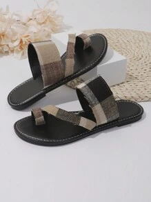 2024 New Women's Camouflage Printed Slides - Fashionable Summer Beach Sandals - Comfortable Toe Ring, Flat And Ultralight, Create A Relaxing Style