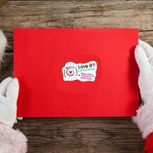 100PCS Love It Let Me Know With Cute Camera Design Stickers 1.6 Inch Thank You Stickers,Bakeries Stickers,Handmade Stickers,Small Business Stickers, Envelopes Stickers, Gift Bags Packaging Back To School - White - View 6