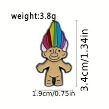 1枚可爱有趣的小男孩合金胸针，男士别针，可别在衣服、包包、背包上，适合学校、办公室、衬衫、夹克等配饰，也可作为万圣节、秋冬季饰品，适合青少年、青年、男士，休闲、户外、运动、度假、毕业礼物、生日礼物、日常佩戴，也可作为教师节礼物、万圣节配饰、教师节服装配饰、包包挂饰、圣诞节男士礼物、包包别针。 - brooch - 查看 5