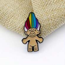 1枚可爱有趣的小男孩合金胸针，男士别针，可别在衣服、包包、背包上，适合学校、办公室、衬衫、夹克等配饰，也可作为万圣节、秋冬季饰品，适合青少年、青年、男士，休闲、户外、运动、度假、毕业礼物、生日礼物、日常佩戴，也可作为教师节礼物、万圣节配饰、教师节服装配饰、包包挂饰、圣诞节男士礼物、包包别针。 - brooch - 查看 4