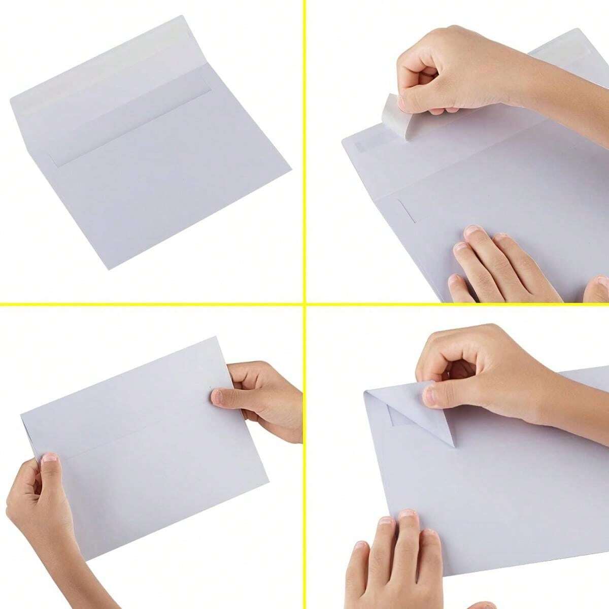 Economy Pack 10pcs A4 Envelope Quick Sealing Include Elegant White And