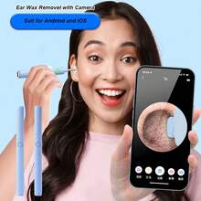 1 Dụng Cụ Lấy Ráy Tai Có Camera Tai Với Máy Ảnh Phù Hợp Cho IOS/Android Có Đèn LED Dành Cho người Lớn Và Trẻ Em - nhiều màu - Xem 1