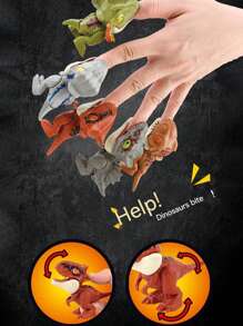 儿童迷你咬手恐龙玩具 新奇模型玩具 创意书桌摆件 儿童生日礼物 - 儿童节 / / / 圣诞节礼物 房间装饰 - 彩色 - 查看 7