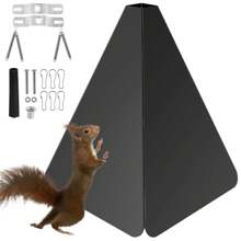 Squirrel Baffle 14 Inch Plastic Squirrel Baffles For Bird Feeders Outside Pole Mount Squirrel Stopper Reusable Bird House Guard For Outdoor Squirrels Raccoons And Rodents - Black - View 7