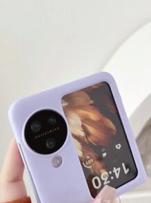 Galaxy Z Flip 5/4/3 5G、OPPO Find N3Flipに対応 カートゥーン風 キャンディーカラー ペンダント付き スマホケース - モーヴパープル - チェックする 4