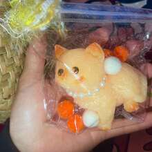 1入組可愛的寵物倉鼠防壓擠壓玩具，柔軟且不易破裂，適合學生及作為禮品，部分配件隨機，隨機包裝 - 彩色 - 查看 9