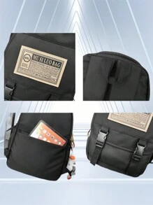 Women Fashion Backpacks - 黑色 - 查看 8