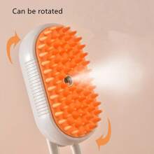 Pet Spray Massage Comb, Cat Steaming Comb, Dog Hair Brush, Water Spray To Remove Floating Hair - White - View 5
