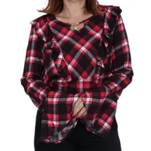 Women Tops - 黑色 - 查看 6