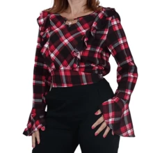 Women Tops - 黑色 - 查看 7